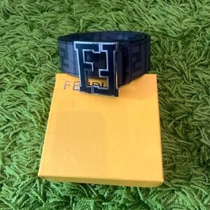 Fendi Monogram Men’s Black Belt